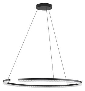 LED moderný luster Gleamy 85 Čierna