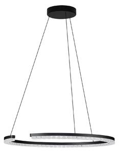 LED moderný luster Gleamy 65 Čierna