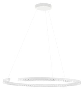 LED moderný luster Gleamy 85 Biela