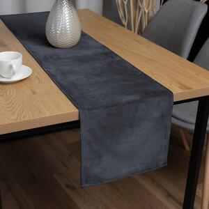 Biante Zamatový behúň na stôl Velvet Prémium SVP-004 Antracitovo sivý 35x120 cm