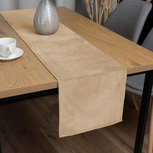 Biante Zamatový behúň na stôl Velvet Prémium SVP-006 Pieskovo béžový 35x120 cm