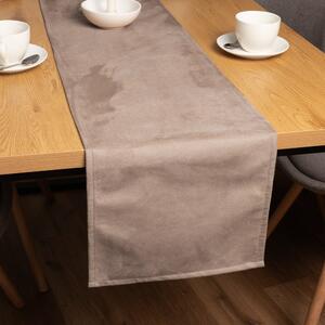 Biante Behúň na stôl/imitácia brúsenej kože Alcantara ALC-006 Béžový 20x120 cm