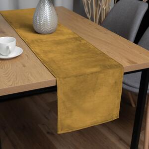 Biante Zamatový behúň na stôl Velvet Prémium SVP-009 Horčicový 35x120 cm