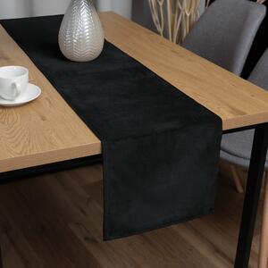 Biante Zamatový behúň na stôl Velvet Prémium SVP-014 Čiernozelený 35x140 cm
