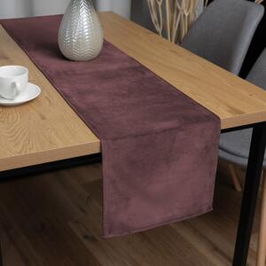 Biante Zamatový behúň na stôl Velvet Prémium SVP-019 Hnedofialový 35x120 cm