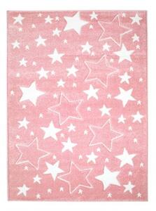 Dekorstudio Detský koberec BEAUTY ružové hviezdy Rozmer koberca: 80x150cm