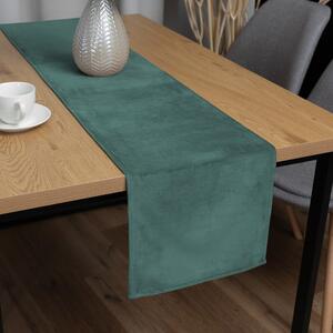 Biante Zamatový behúň na stôl Velvet Prémium SVP-022 Ľadovo zelený 35x120 cm