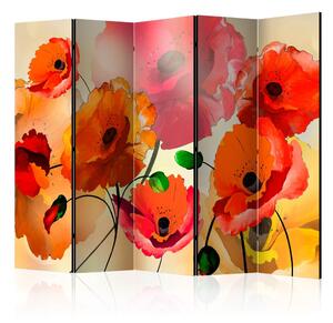 Artgeist Paraván - Velvet Poppies [Room Dividers]