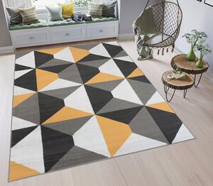 Dekorstudio Moderný koberec HOME art 2 - Žlté kosoštvorce Rozmer koberca: 80x150cm