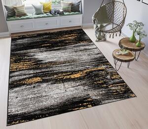 Dekorstudio Moderný koberec HOME art 3 - Žltý abstract Rozmer koberca: 80x150cm