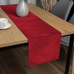 Biante Zamatový behúň na stôl Velvet Prémium SVP-038 Sýto červený 35x120 cm