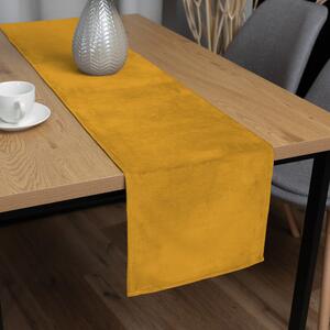 Biante Zamatový behúň na stôl Velvet Prémium SVP-037 Zlatisto oranžový 35x120 cm
