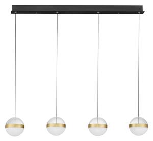 LED moderný luster Alaz Zlatá 4 line