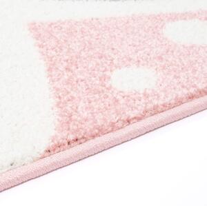 Dekorstudio Moderný koberec BUBBLE - Ružový zajačik Rozmer koberca: 80x150cm