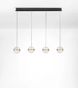 LED moderný luster Alaz Zlatá 4 line