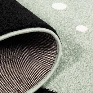 Dekorstudio Moderný koberec BUBBLE - Zelený zajačik Rozmer koberca: 160x225cm
