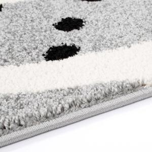 Dekorstudio Moderný koberec BUBBLE - Sivý zajačik Rozmer koberca: 80x150cm