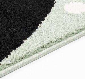Dekorstudio Moderný koberec BUBBLE - Zelený zajačik Rozmer koberca: 160x225cm