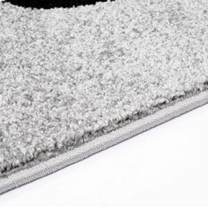 Dekorstudio Moderný koberec BUBBLE - Sivá panda Rozmer koberca: 120x160cm