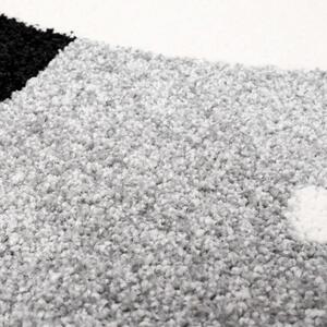 Dekorstudio Moderný koberec BUBBLE - Sivá panda Rozmer koberca: 120x160cm