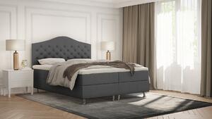 Elegantná posteľ LADY - 140x200, tmavo šedá