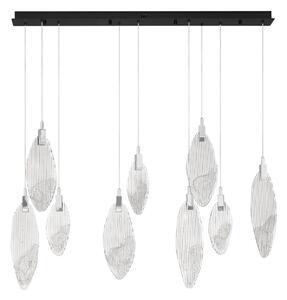 LED moderný luster Seriq Čierna Line