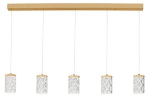 LED moderný luster Phos Zlatá 5 line