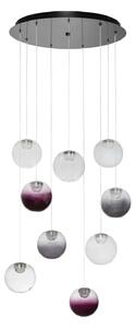 LED moderný luster Silenzio Mix 50 – Číra