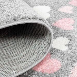 Dekorstudio Moderný koberec BUBBLE - Zajačik s dáždnikom Rozmer koberca: 120x160cm