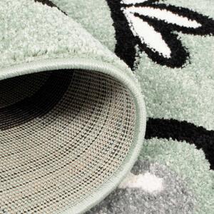 Dekorstudio Moderný koberec BUBBLE - Zelený Medvedík Rozmer koberca: 80x150cm