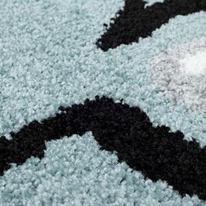 Dekorstudio Moderný koberec BUBBLE - Modrý Medvedík Rozmer koberca: 120x160cm