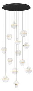 Dizajnový LED luster Dorin 72W B – Biela