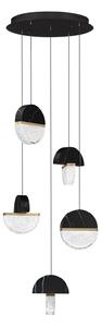 Dizajnový LED luster Dorin 30W A – Čierna