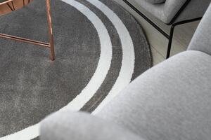Okrúhly koberec HAMPTON Rám sivá