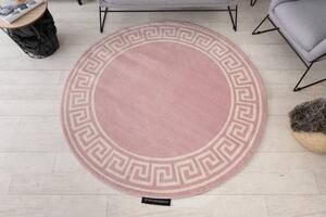 Okrúhly koberec HAMPTON Grecos, Grécky ružová