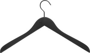 Vešiaky na oblečenie Soft Coat Slim čierne 4 ks