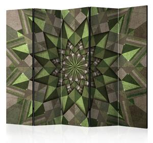 Artgeist Paraván - Star Mandala (Green) II [Room Dividers]