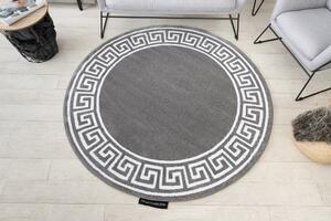 Okrúhly koberec HAMPTON Grecos Grécky , sivá
