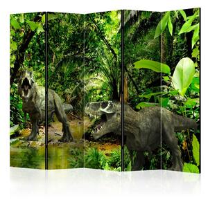 Artgeist Paraván - Dinosaurs in the Jungle II [Room Dividers]