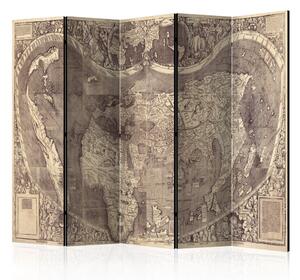 Artgeist Paraván - Room divider – Map ( Amerigo Vespucci ! )