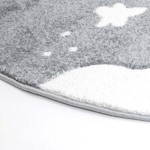 Dekorstudio Okrúhly detský koberec BEAUTY sivé nebo Priemer koberca: 160cm
