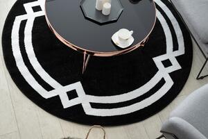 Okrúhly koberec HAMPTON Lux čierna