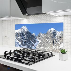 Sklenený obklad Do kuchyne Hora sneh príroda 120x60 cm