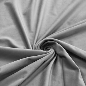 Dekorstudio Luxusný velúrový záves Velvet - svetlo sivý Uchytenie závesu: Dekoračné kolieska
