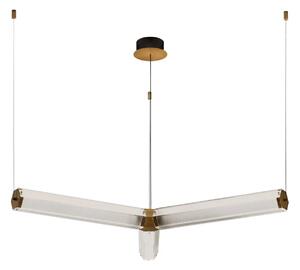 LED moderný luster Essenzo Medená 23W