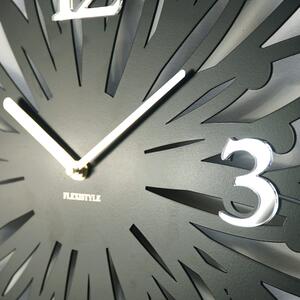 Dekorstudio Moderné kovové hodiny na stenu Finezza