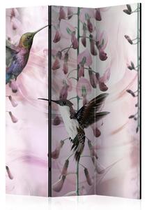 Artgeist Paraván - Flying Hummingbirds (Pink) [Room Dividers]