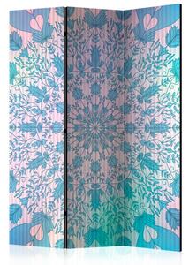 Artgeist Paraván - Girly Mandala (Blue) [Room Dividers]