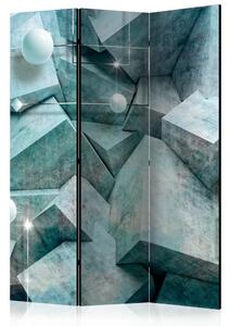 Artgeist Paraván - Concrete Cubes (Green) [Room Dividers]