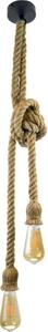LED Luster na lanku ROPE 2xE27/10W/230V